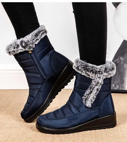 Women's Winter Boots 2024 New Fur Boots For Women Super Warm Snow Boots With Low Heels Winter Shoes Women Ankle Botas Mujer