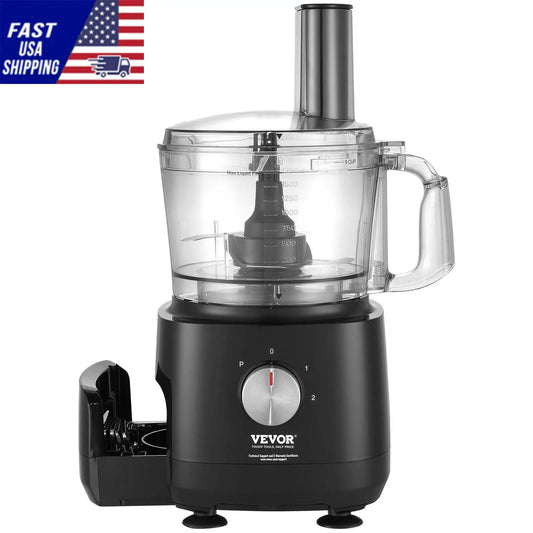 Food Processor, 9-Cup Vegetable Chopper for Chopping, Slicing, Shredding, Puree, and Kneading, 600 Watts Stainless Steel B