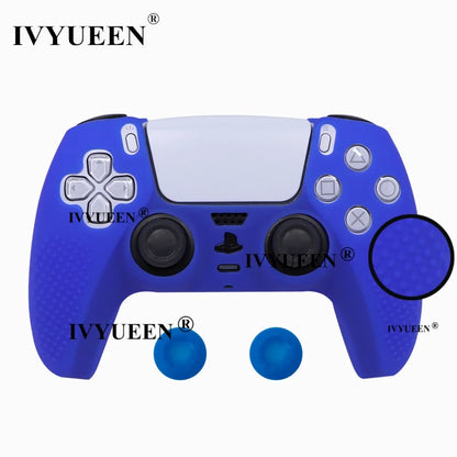 IVYUEEN Studded Edition Anti-Slip Protective Skin for PlayStation 5 PS5 Controller Silicone Case Thumb Grips for Dualsense Cover