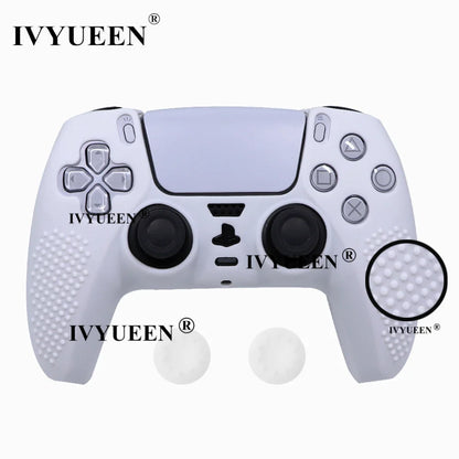 IVYUEEN Studded Edition Anti-Slip Protective Skin for PlayStation 5 PS5 Controller Silicone Case Thumb Grips for Dualsense Cover