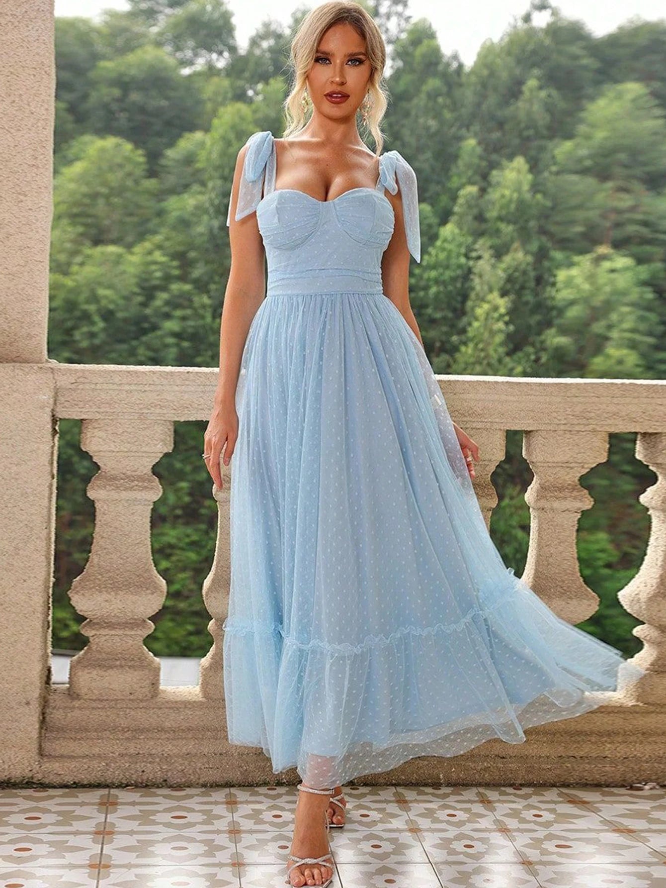 Sexy backless mesh maxi slip summer dress women 2024 elegant long prom evening dresses luxury Gauze birthday party dress vestido