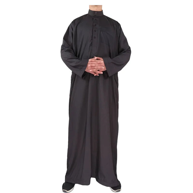 Islamic Clothing Men Length Long Sleeve Loose Muslim Men Saudi Arabia Pakistan Kurta Muslim Costumes Muslim Dress Kaftan Thobe