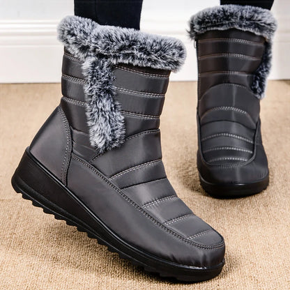 Women's Winter Boots 2024 New Fur Boots For Women Super Warm Snow Boots With Low Heels Winter Shoes Women Ankle Botas Mujer