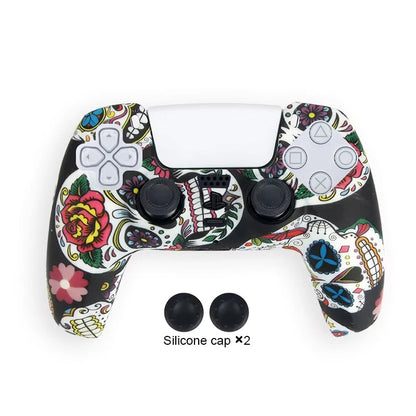 DATA FROG Camo Protective Skin Cover For SONY Playstation 5 Silicone Case Grip for PS5 Controller Accessories