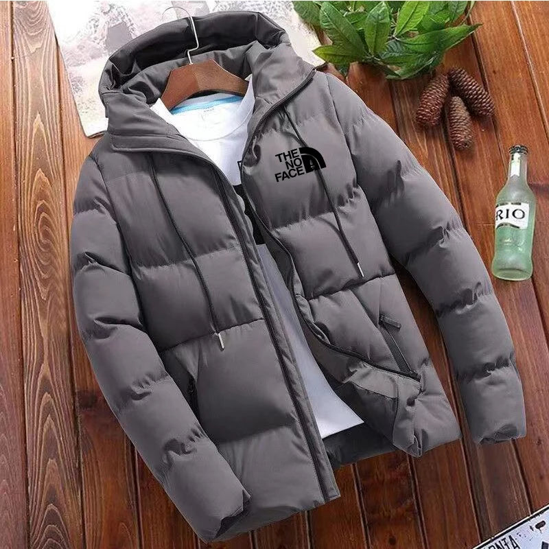 2024 New winter jacket men's standing collar warm down jacket street fashion casual brand Outer men's parka coat