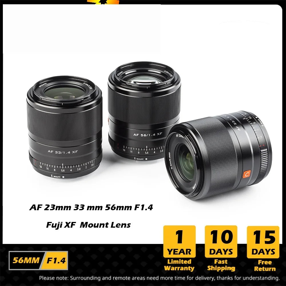 AAA+ 13mm 23mm 33mm 56mm F1.4 Fuji Lens Auto Focus Large Aperture APS-C Lens for Fujifilm Lens X Mount X-T4 X30 Camera Lenses