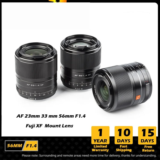 AAA+ 13mm 23mm 33mm 56mm F1.4 Fuji Lens Auto Focus Large Aperture APS-C Lens for Fujifilm Lens X Mount X-T4 X30 Camera Lenses