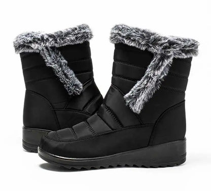 Women's Winter Boots 2024 New Fur Boots For Women Super Warm Snow Boots With Low Heels Winter Shoes Women Ankle Botas Mujer