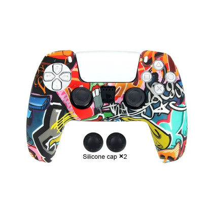 DATA FROG Camo Protective Skin Cover For SONY Playstation 5 Silicone Case Grip for PS5 Controller Accessories