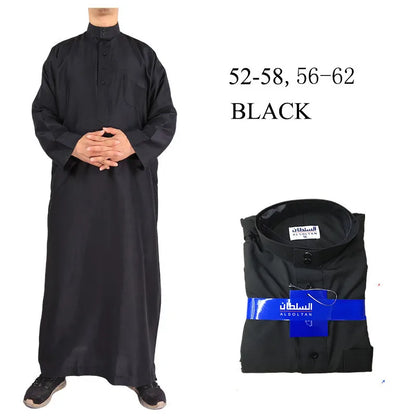 Islamic Clothing Men Length Long Sleeve Loose Muslim Men Saudi Arabia Pakistan Kurta Muslim Costumes Muslim Dress Kaftan Thobe