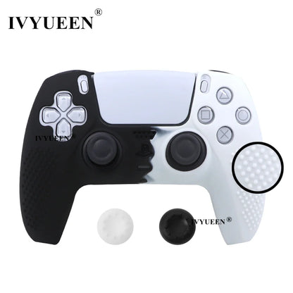 IVYUEEN Studded Edition Anti-Slip Protective Skin for PlayStation 5 PS5 Controller Silicone Case Thumb Grips for Dualsense Cover