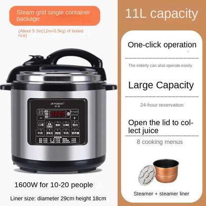 Commercial high-capacity electric pressure cooker intelligent reservation high-pressure rice cooker restaurant pressure cooker