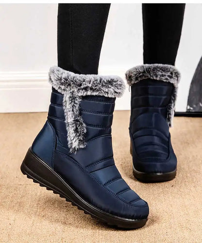 Women's Winter Boots 2024 New Fur Boots For Women Super Warm Snow Boots With Low Heels Winter Shoes Women Ankle Botas Mujer