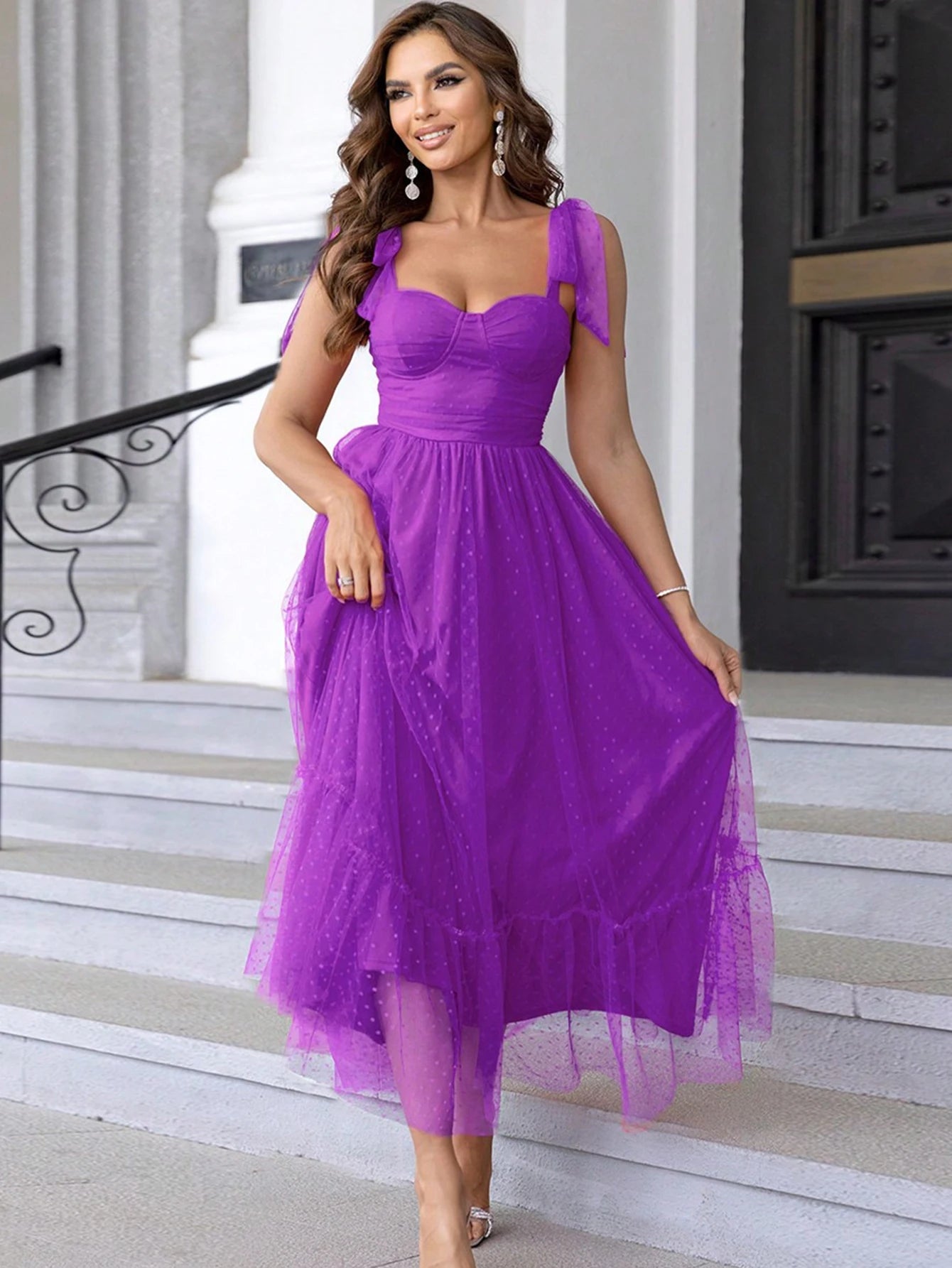 Sexy backless mesh maxi slip summer dress women 2024 elegant long prom evening dresses luxury Gauze birthday party dress vestido