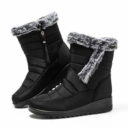 Women's Winter Boots 2024 New Fur Boots For Women Super Warm Snow Boots With Low Heels Winter Shoes Women Ankle Botas Mujer