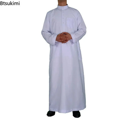 Islamic Clothing Men Length Long Sleeve Loose Muslim Men Saudi Arabia Pakistan Kurta Muslim Costumes Muslim Dress Kaftan Thobe