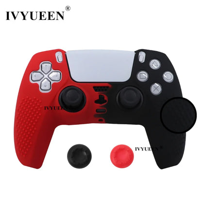 IVYUEEN Studded Edition Anti-Slip Protective Skin for PlayStation 5 PS5 Controller Silicone Case Thumb Grips for Dualsense Cover