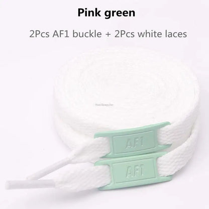 Original AF1 Shoelaces Combination White Flats laces and Shoe Decoration Suit Sneaker Shoelace Air Force one Shoes Accessories